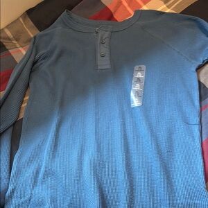 GAP Blue Long Sleeve Henley